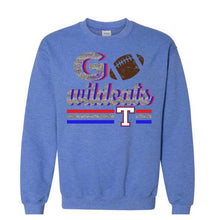 Load image into Gallery viewer, Temple Wildcats faux glitter football design
