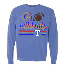 Load image into Gallery viewer, Temple Wildcats faux glitter football design
