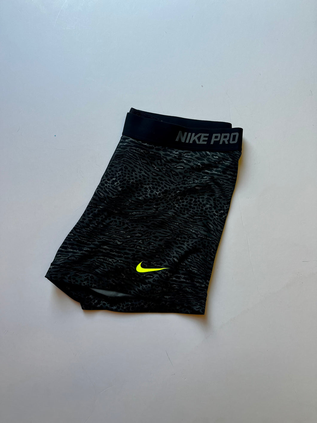 Black animal print Nike Shorts, Xl