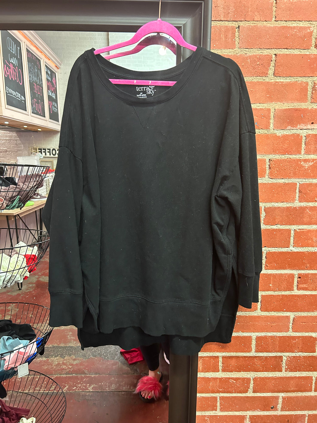 Black terra & sky Sweater, 3XL