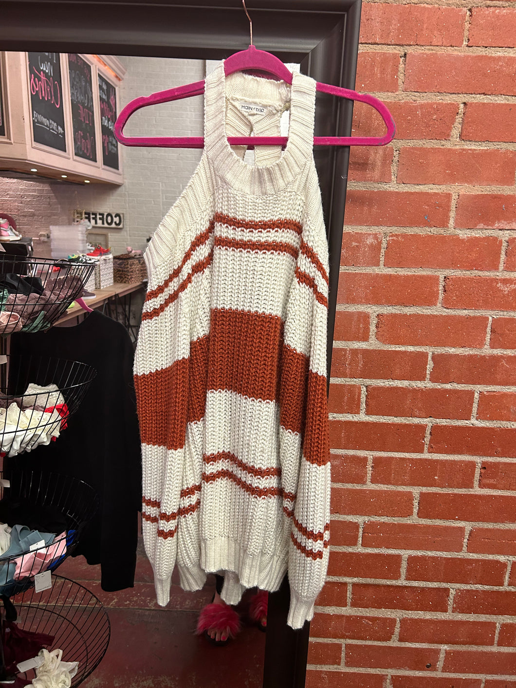 Stripes Main Strip Sweater, Large