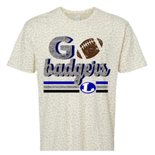 Load image into Gallery viewer, Lampasas Badgers faux glitter football design

