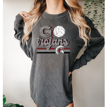 Load image into Gallery viewer, Troy Trojans volleyball faux glitter volleyball design
