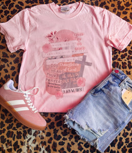 Light pink Scripture tee
