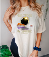 Load image into Gallery viewer, Solar Eclipse Tees- Hello darkness my old friend
