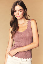 Load image into Gallery viewer, Bow Pointelle Knit Tank
