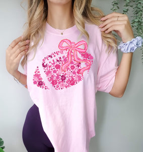 Pink floral football