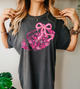 Pink floral football