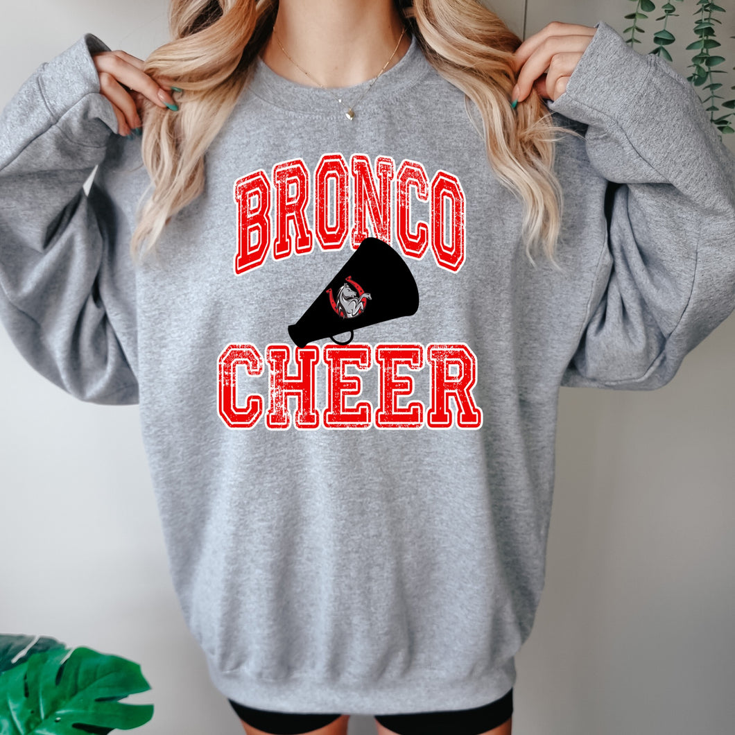 Lake Bronco Cheer Fundraiser Cheer Distressed Design