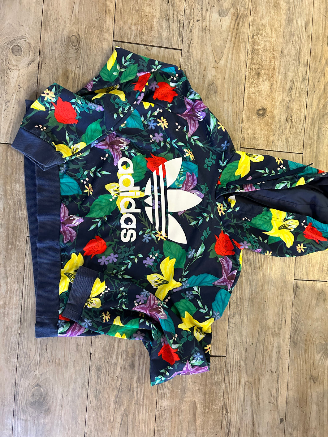 Floral Adidas Sweater, Large