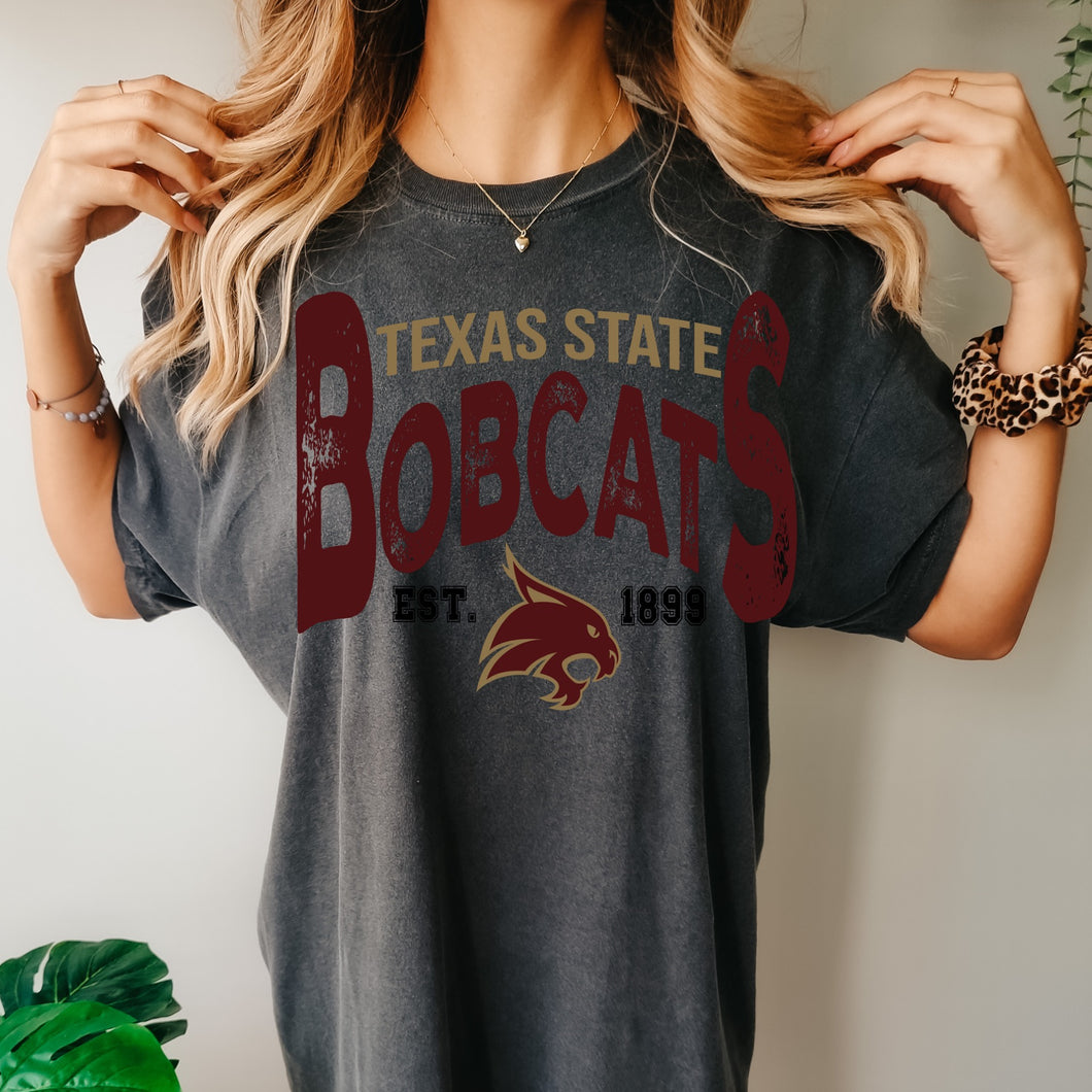 Texas State Bobcats Vintage Design