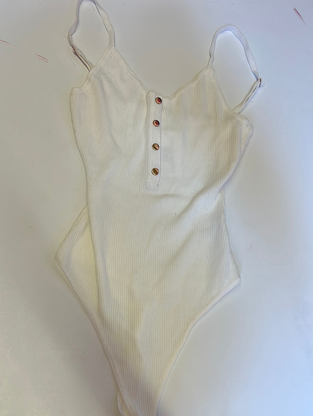 White Love Tree Bodysuit, Medium