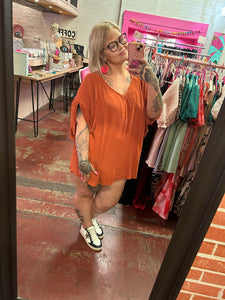 Orange Umgee Womens Dress