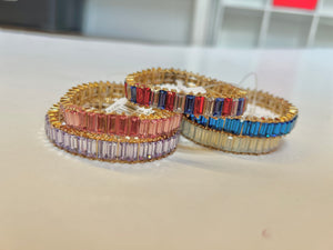 Rhinestone stretchy bracelet