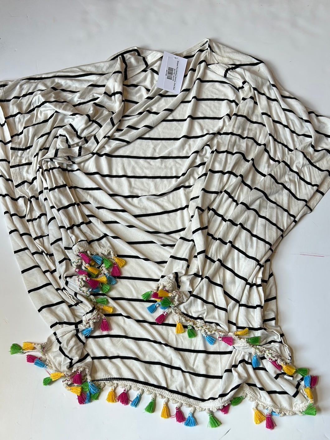 Stripes Pink Bulldog Kimono, One Size