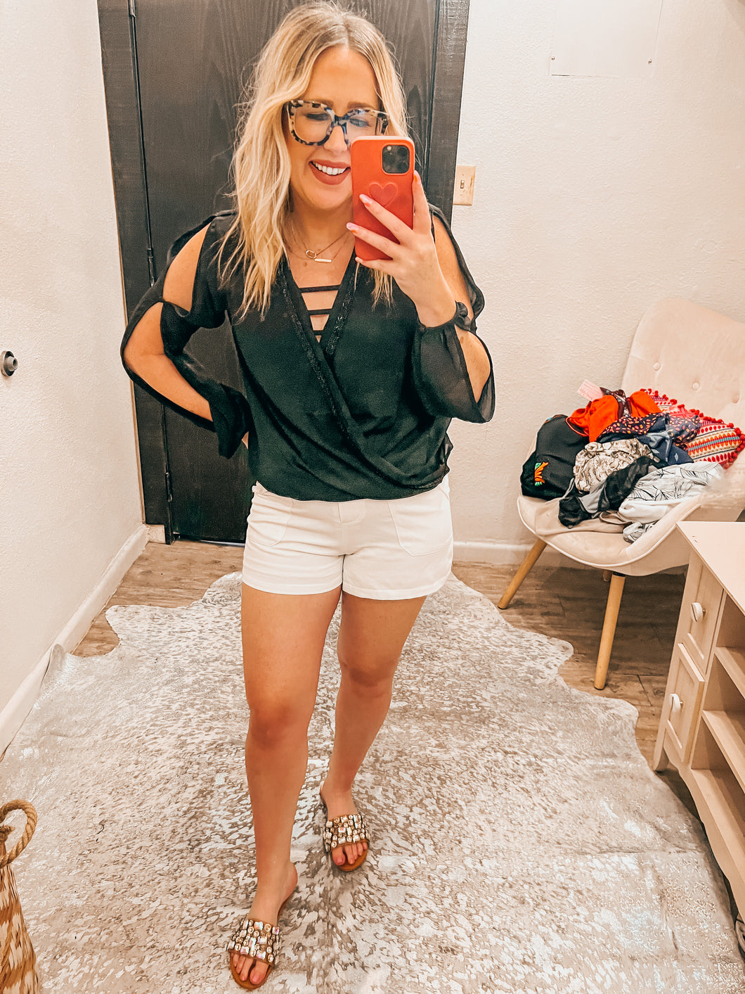 Black Francescas Womens Top, Medium