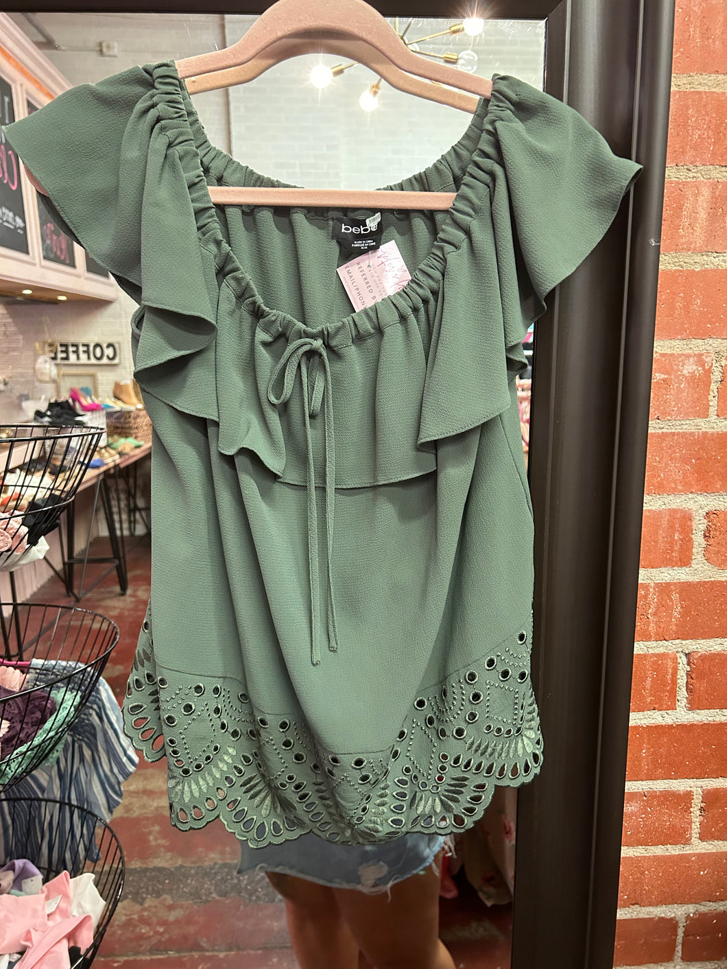 Olive BB Womens Top, Medium