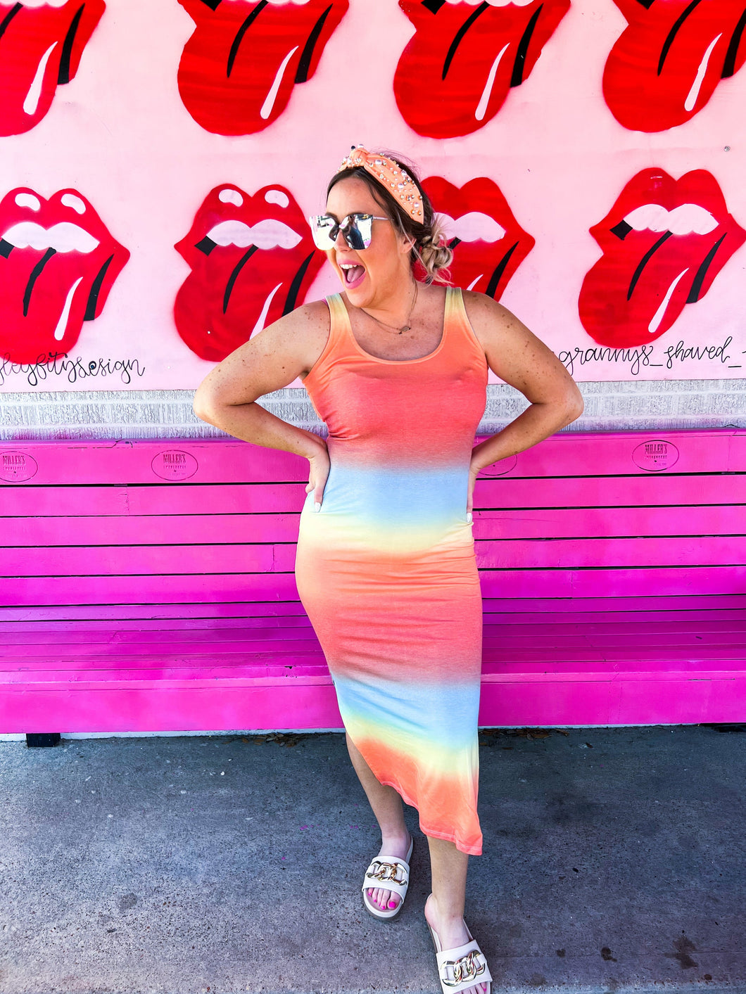 rainbow Zenana Womens Dress, XL