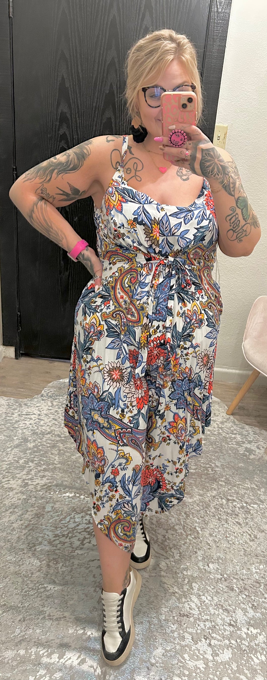 Floral Ivy Street Womens Dress, 2x