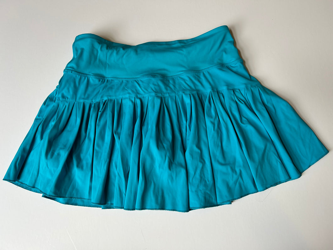 Teal Pink Bulldog Skort, XL