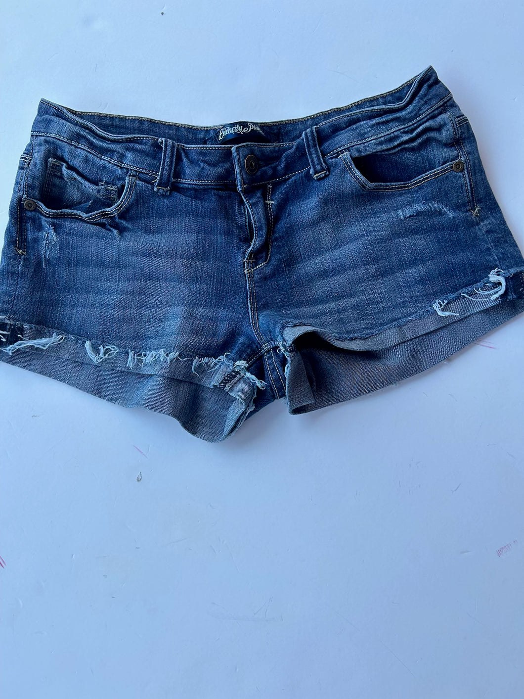 Denim Celebrity Pink Shorts, 5