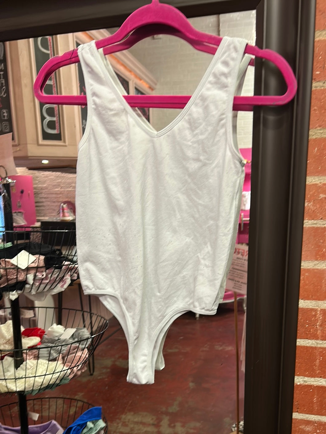 White Zenana Bodysuit, s/m