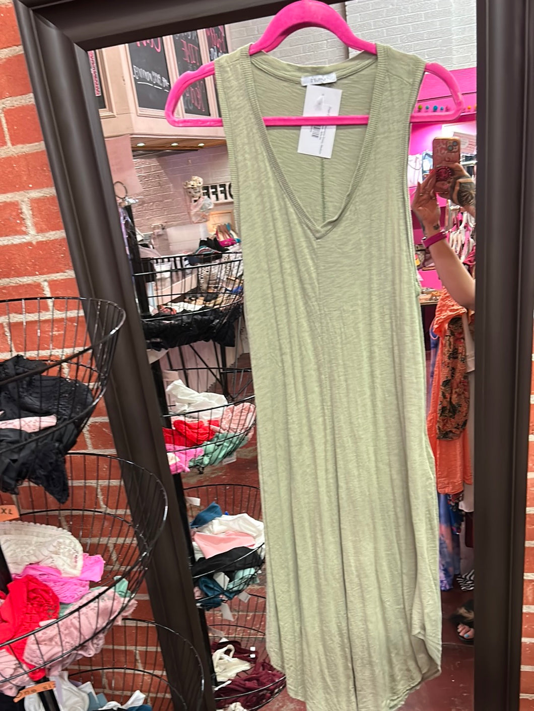 Sage Z Supply Womens Dress, Medium