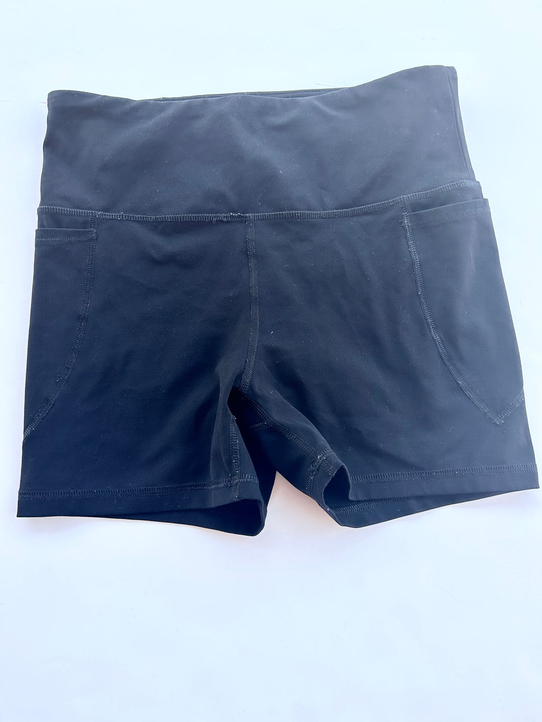 Black Mono B Shorts, Large