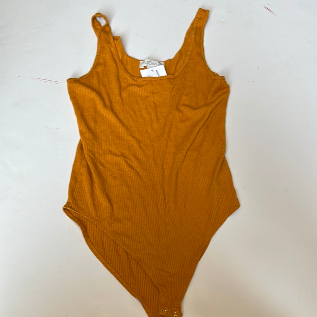 Mustard Forever 21 Bodysuit, Large