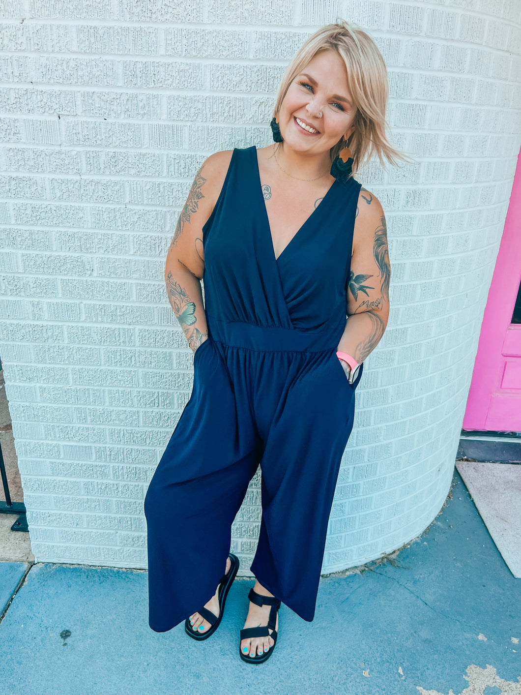 Navy Gilli Romper, 2XL