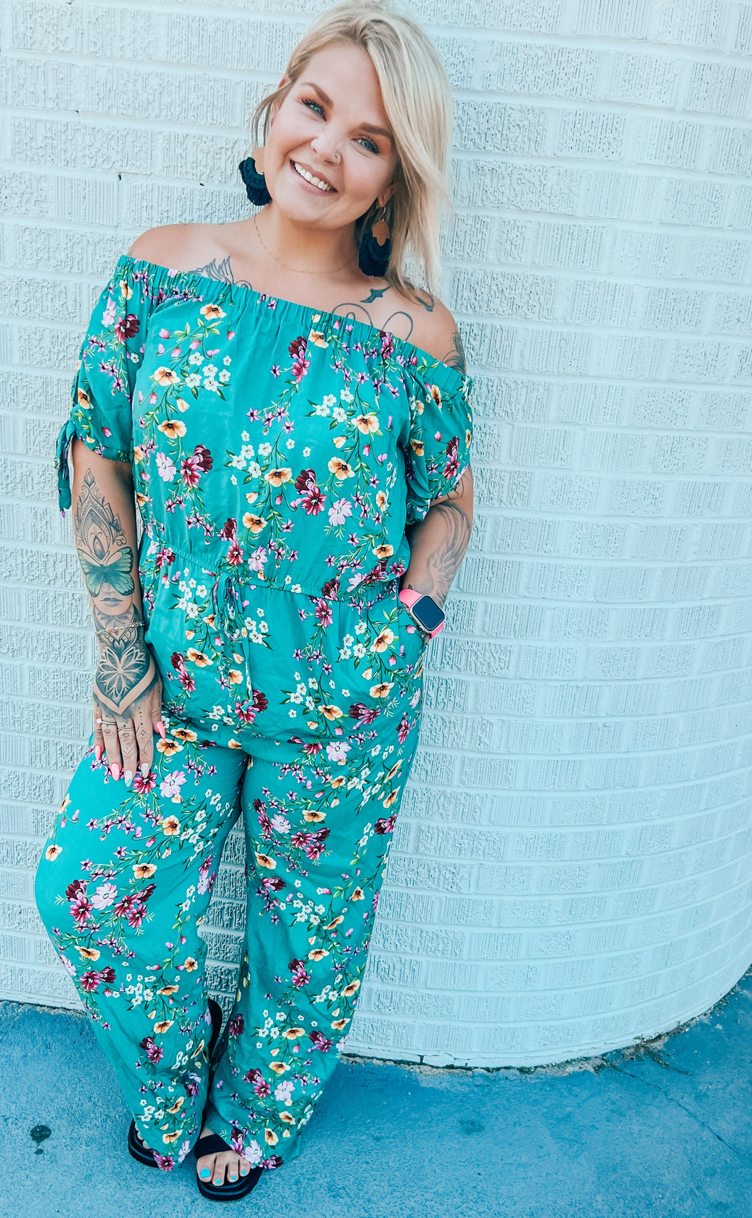 Floral Xhilaration Romper, 2XL