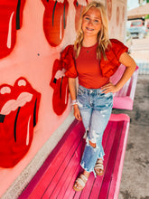 Load image into Gallery viewer, Ruffle sleeve bodysuit
