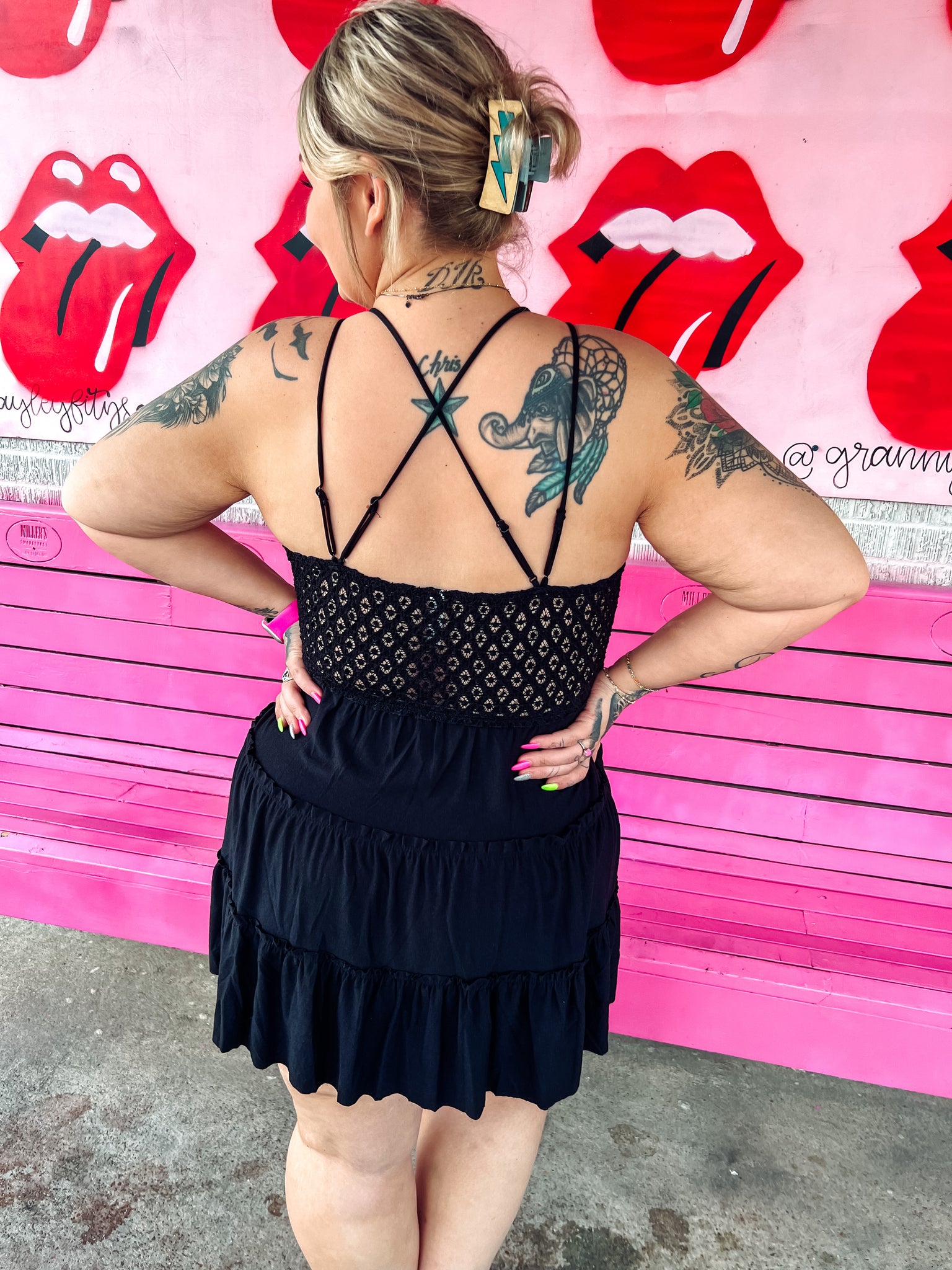 bralette mini dress Bodycon Bralette Side Cutout Mini Dress Mara Blak