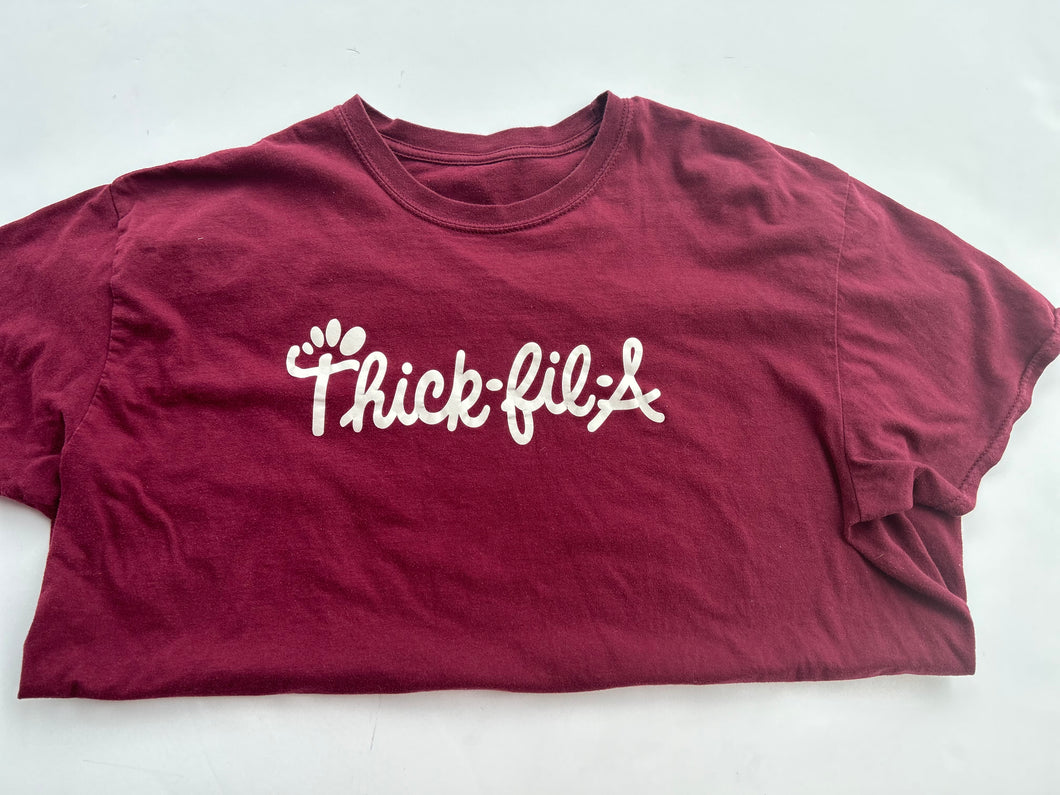 Maroon Pink Bulldog Womens Graphic Tee, 2XL