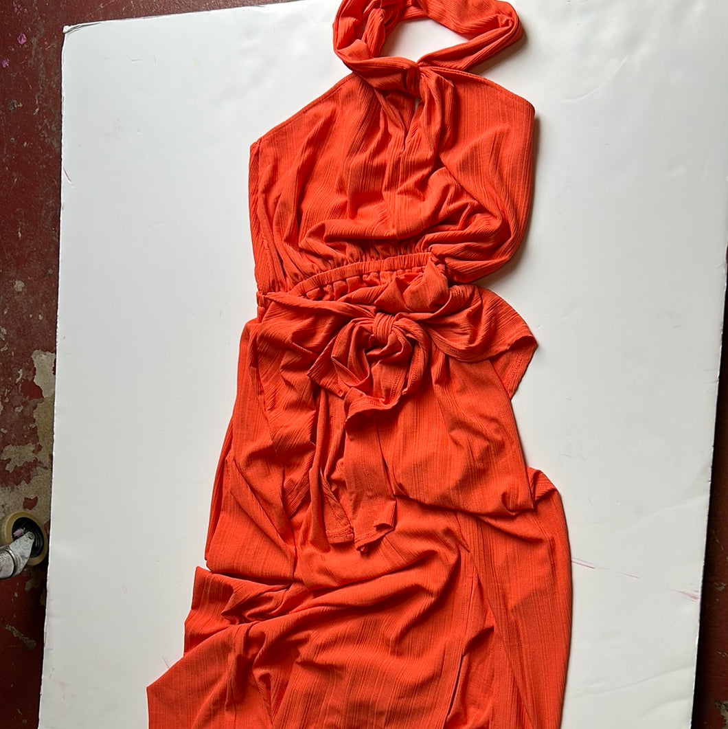 Orange Free People Womens Dress, XS