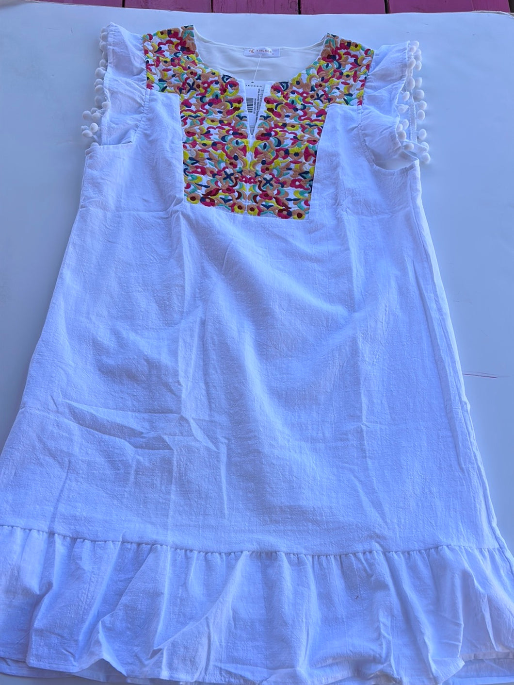 White Kirundo Womens Dress, Medium