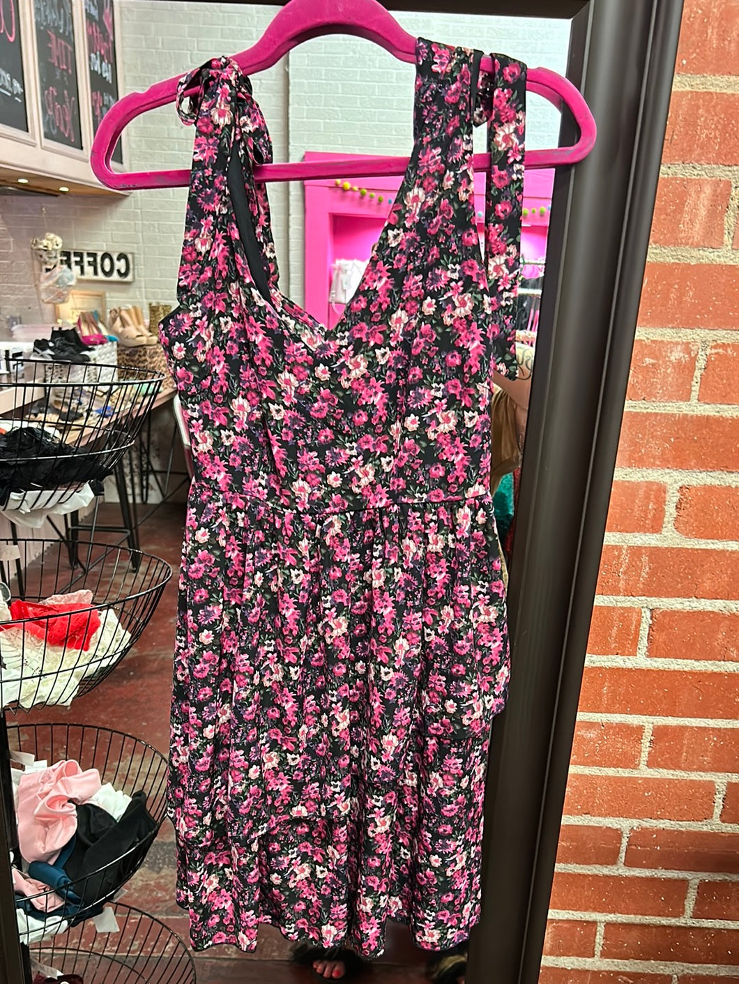 Floral Shein Womens Dress, Medium