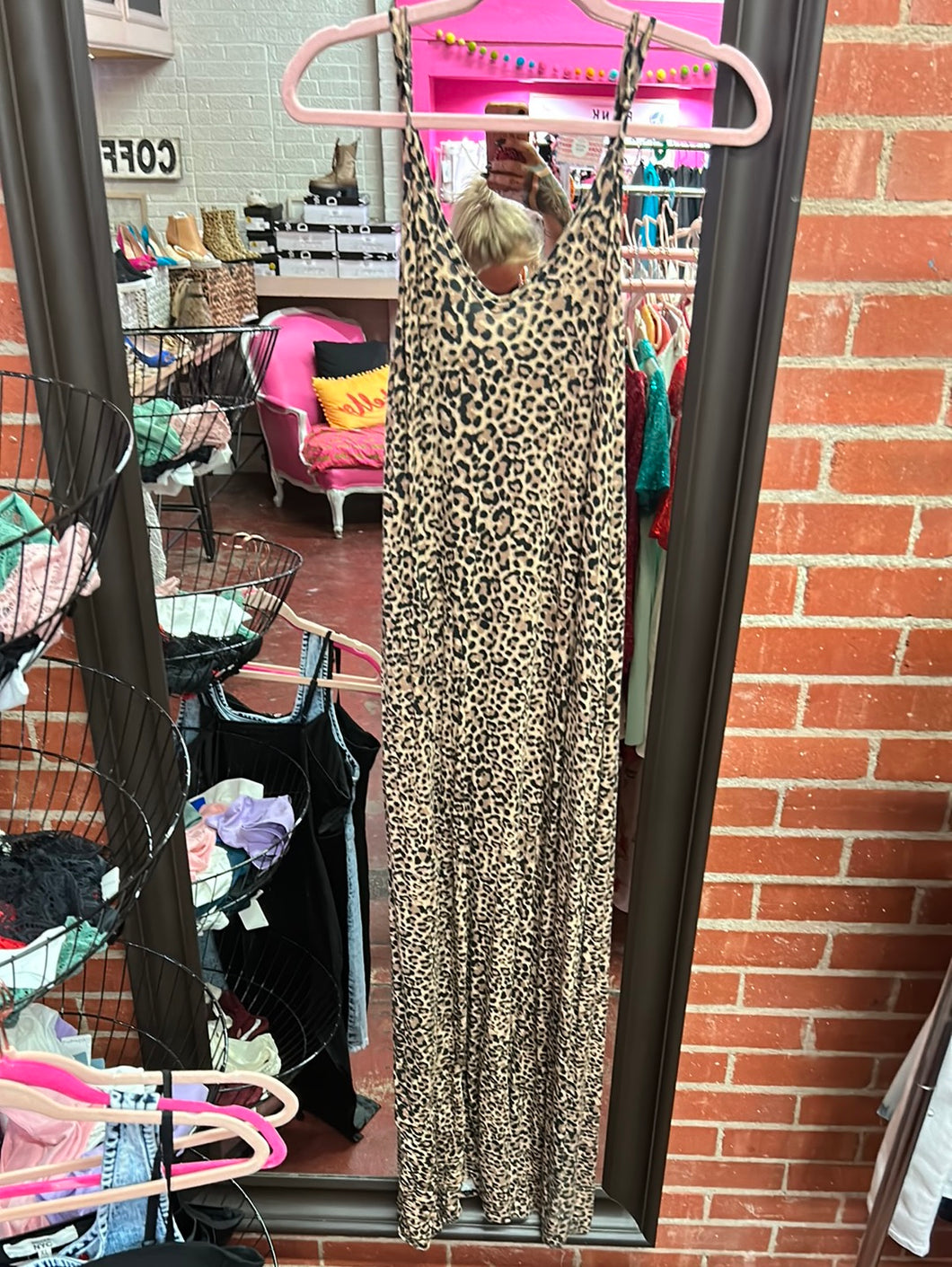 Leopard Zenana Womens Dress, Large