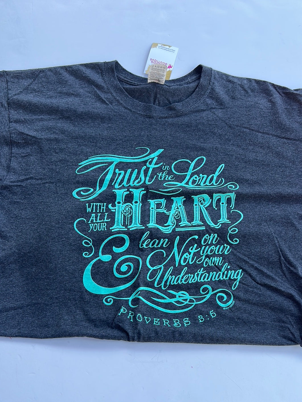 Gray Pink Bulldog Womens Graphic Tee, XL