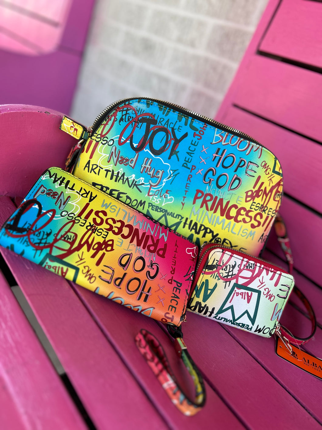 multicolor Alba Handbags