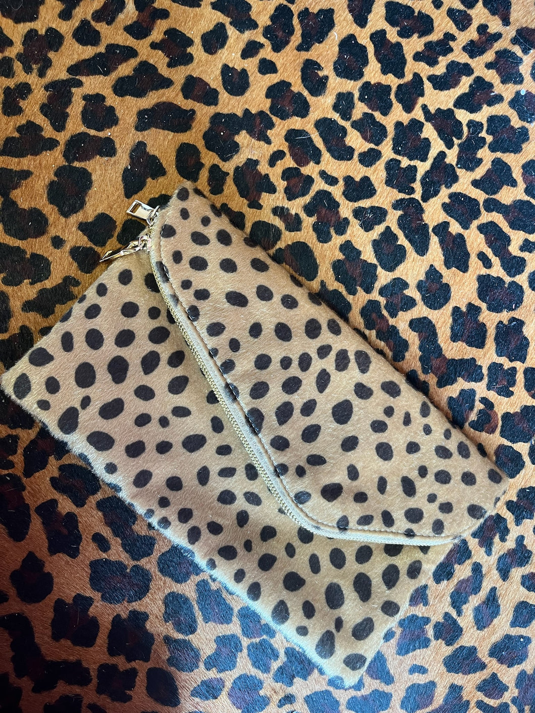 cheetah Pink Bulldog purse, One Size