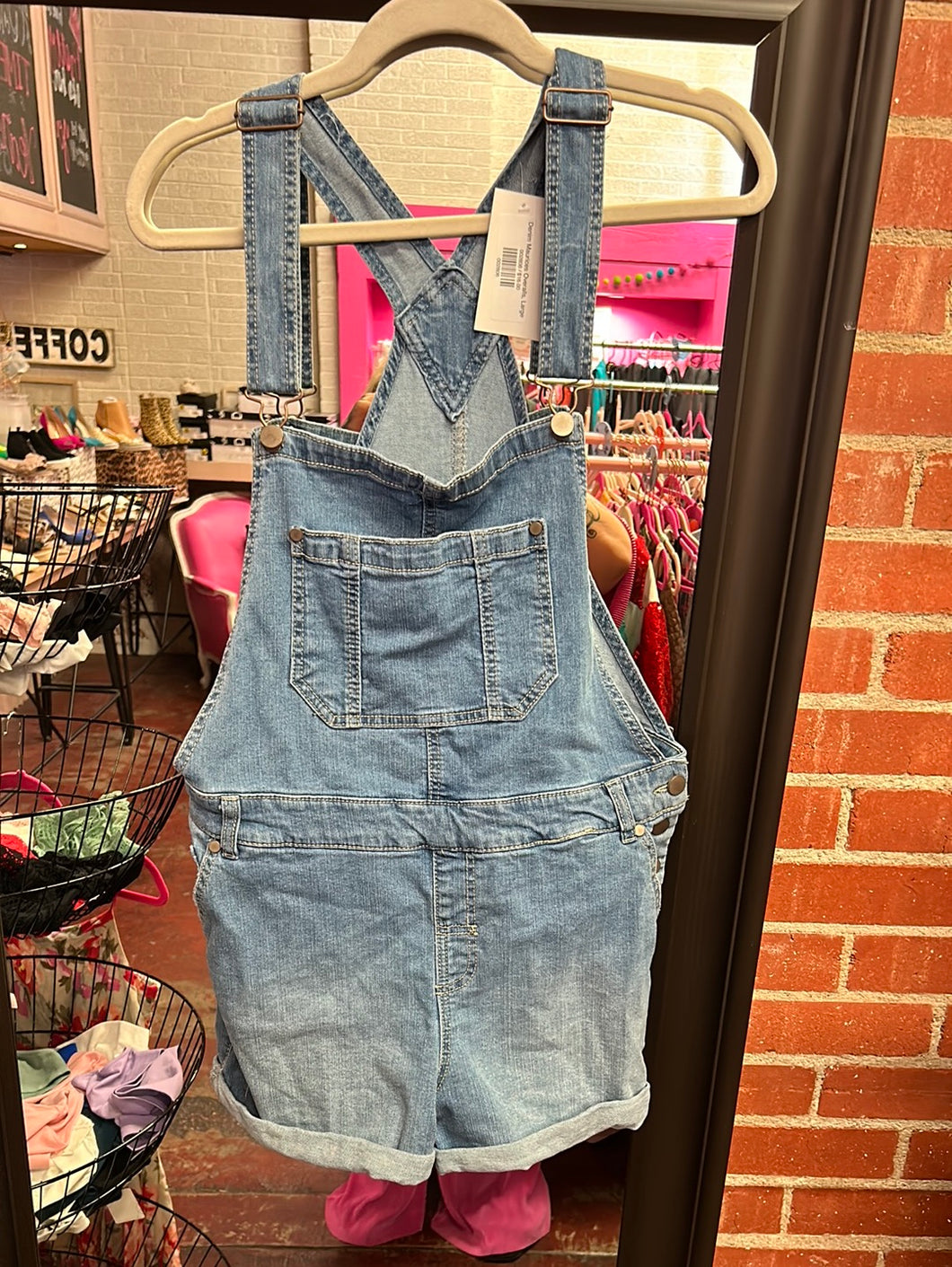 Denim Maurices Overalls, Large