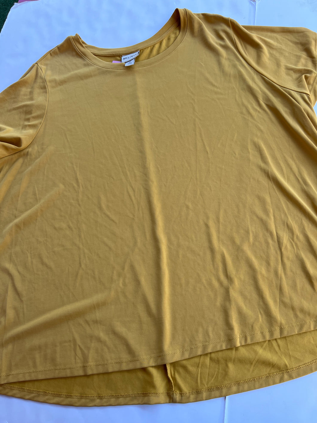 Mustard Ava and viv Womens Top, 2X