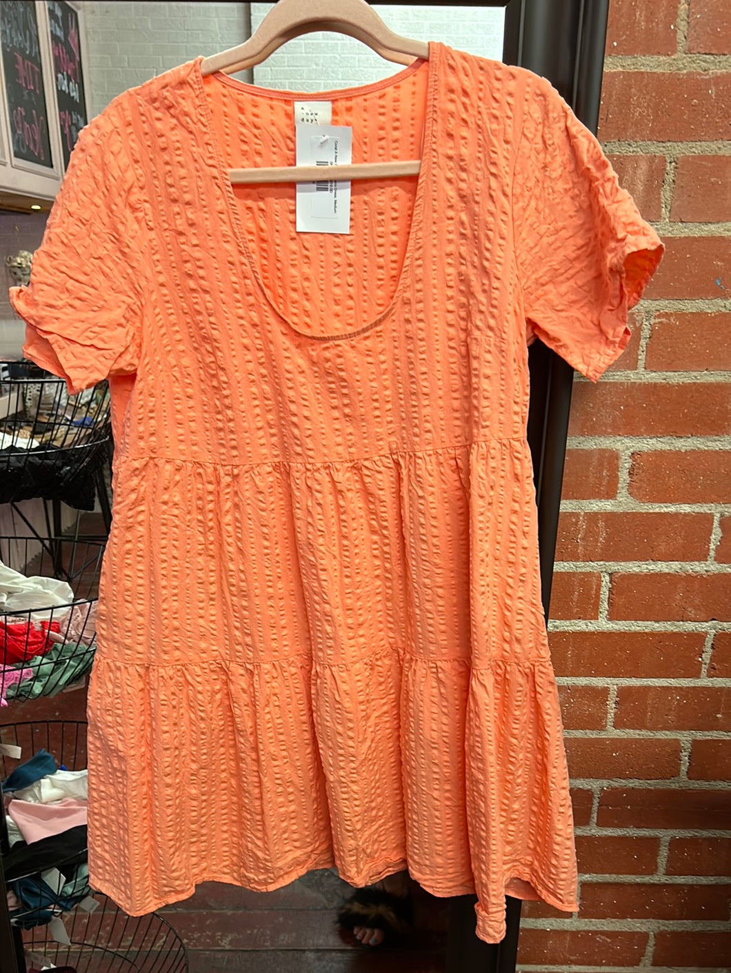 Coral A New Day Womens Dress, Medium