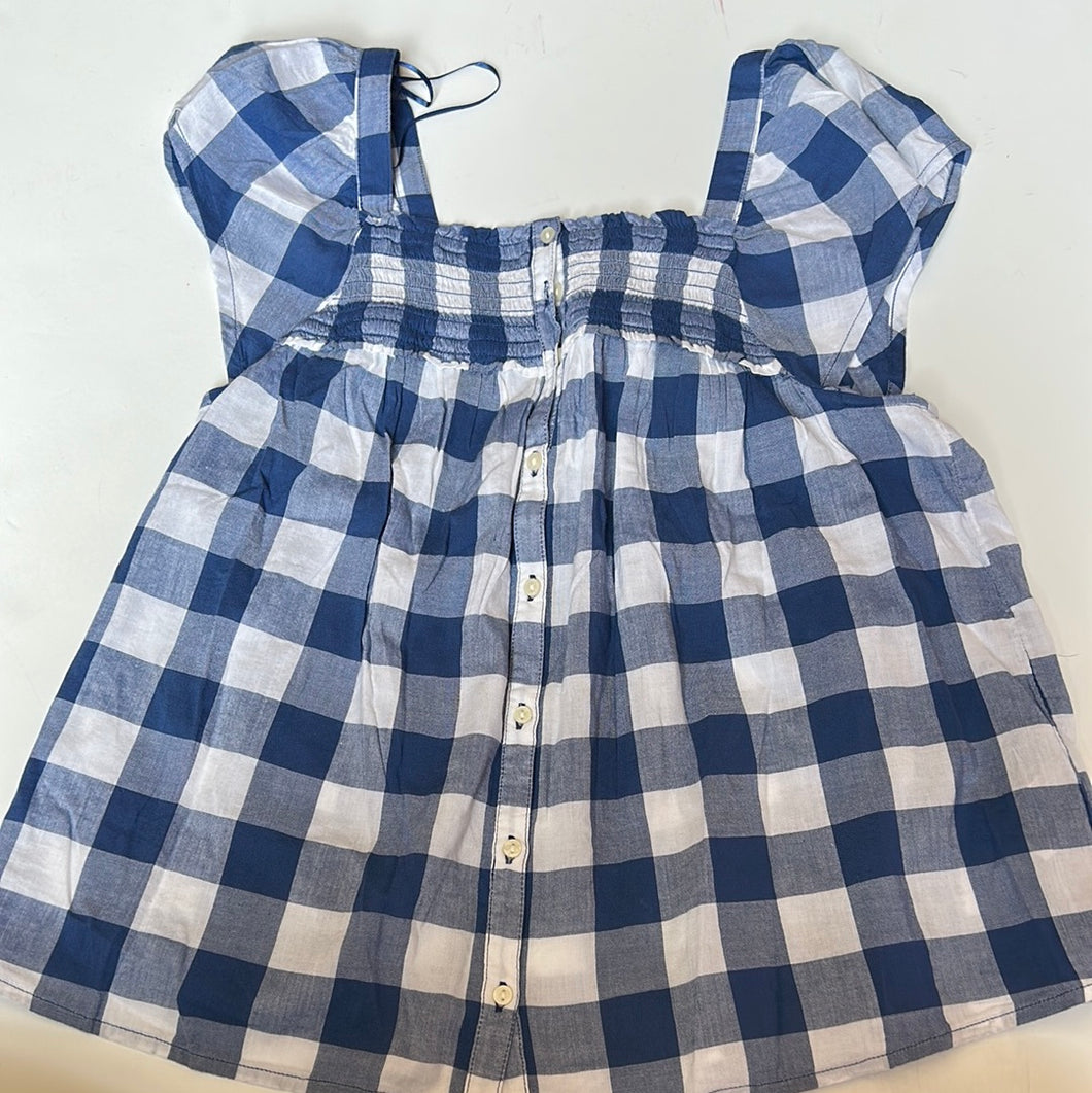 blue Checkered Old Navy Womens Top, Small