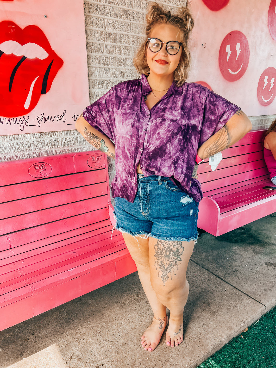 Purple LulaRoe Womens Top, Large