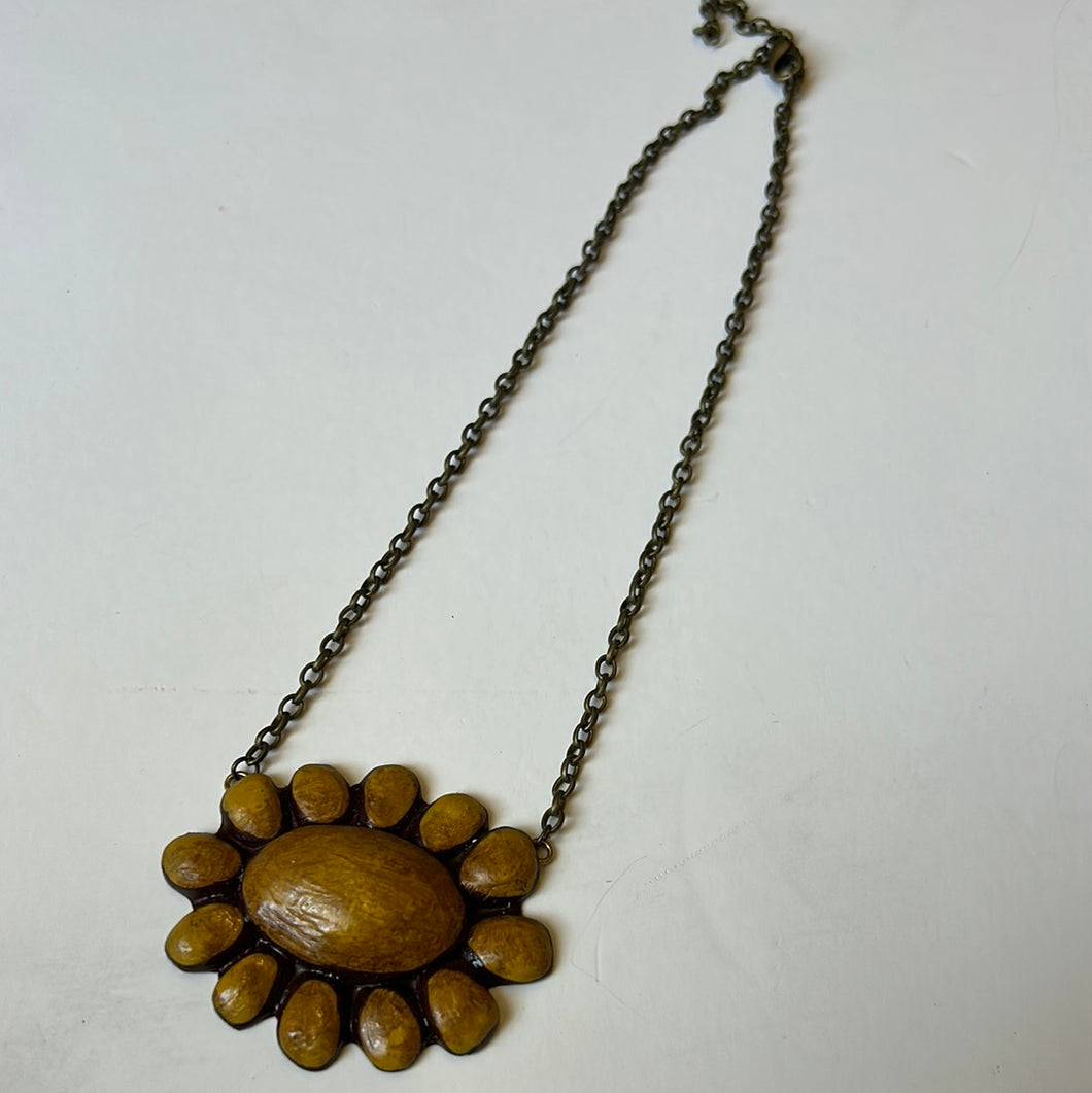 Mustard squash Pink Bulldog Necklaces