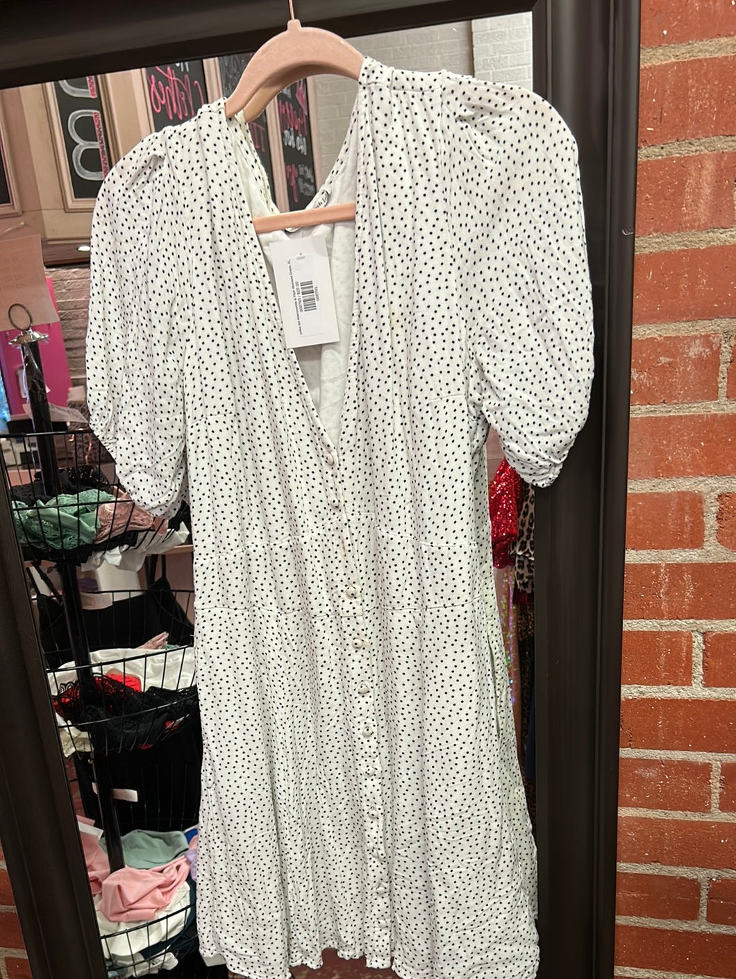 polka dot Abercrombie & Fitch Womens Dress, XL Pink Bulldog Boutique polka dot Abercrombie & Fitch Womens Dress, XL Pink Bulldog Boutique