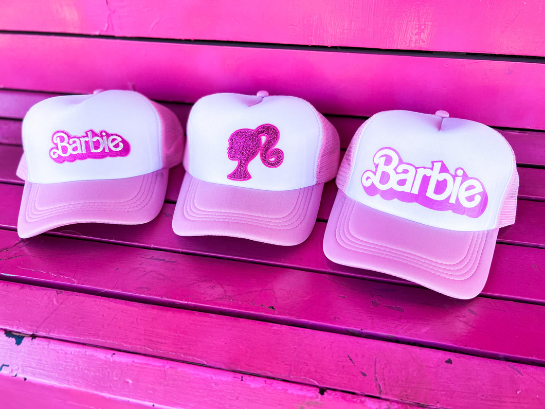 Barbie trucker hat