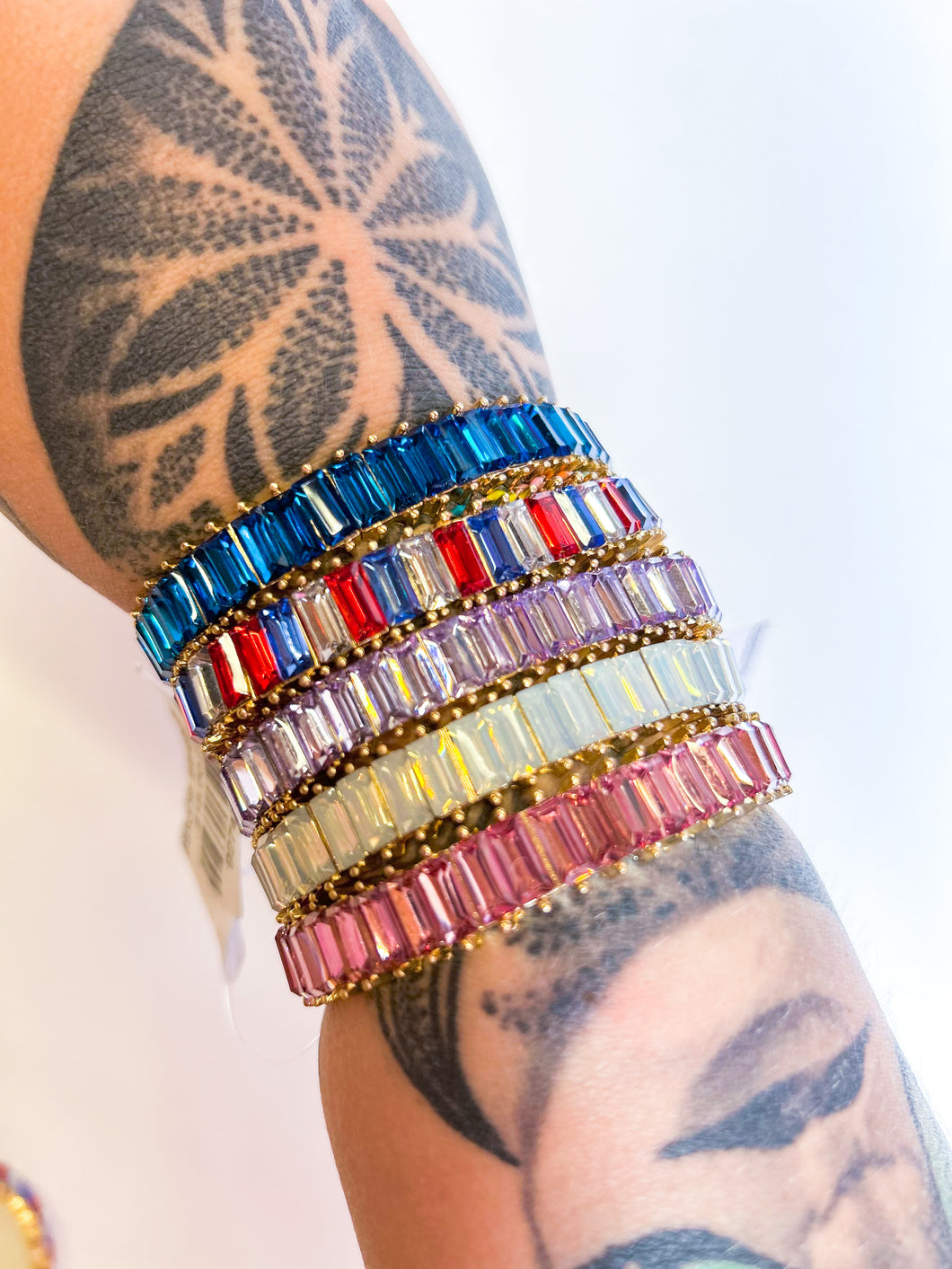 Rhinestone stretchy bracelet